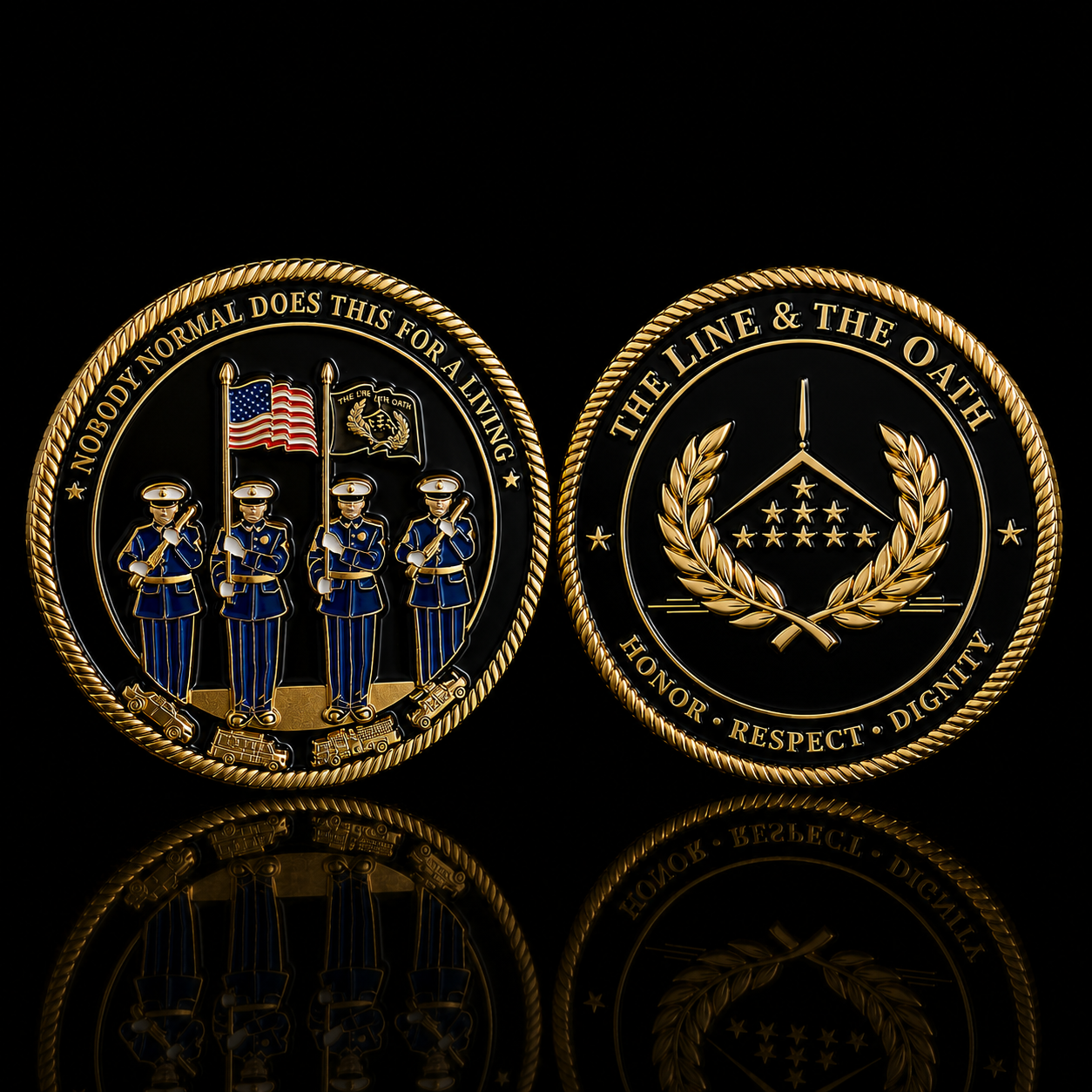 The Line & The Oath Challenge Coin